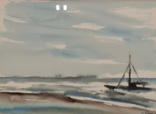 Aquarel, Maya Wildevuur, De kust, 1996